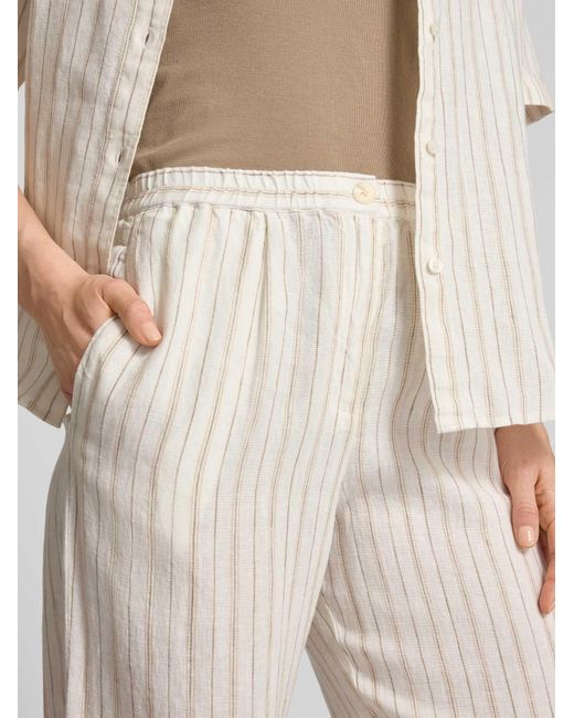 Samsøe & Samsøe Stoffen Broek Met Knoopsluiting in het White