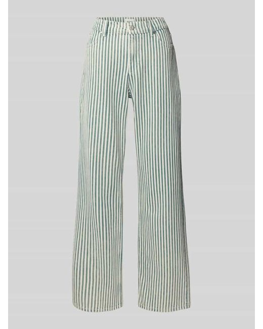Mustang Blue Wide Leg Jeans Mit 5-Pocket-Design Modell 'Madison'