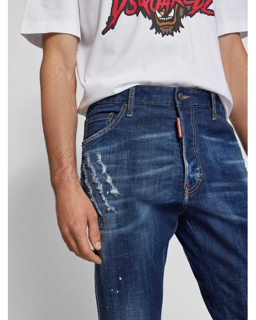DSquared² Regular Fit Jeans in het Blue voor heren