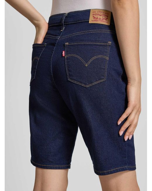 Levi's Bermuda Met 5-Pocketmodel in het Blue