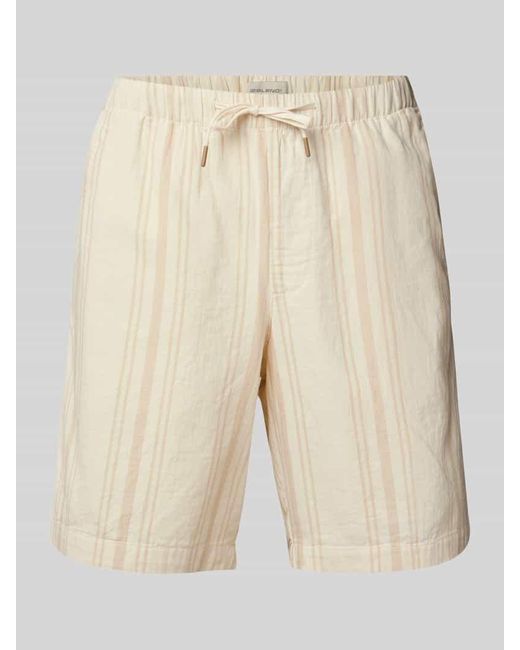 Blend Regular Fit Shorts mit Tunnelzug Modell 'MILES' in Natural für Herren