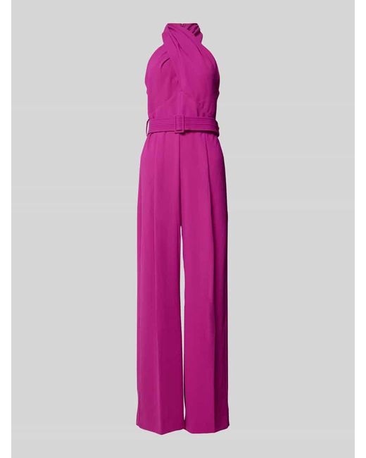 Mango Pink Jumpsuit mit Neckholder Modell 'JULIA2'