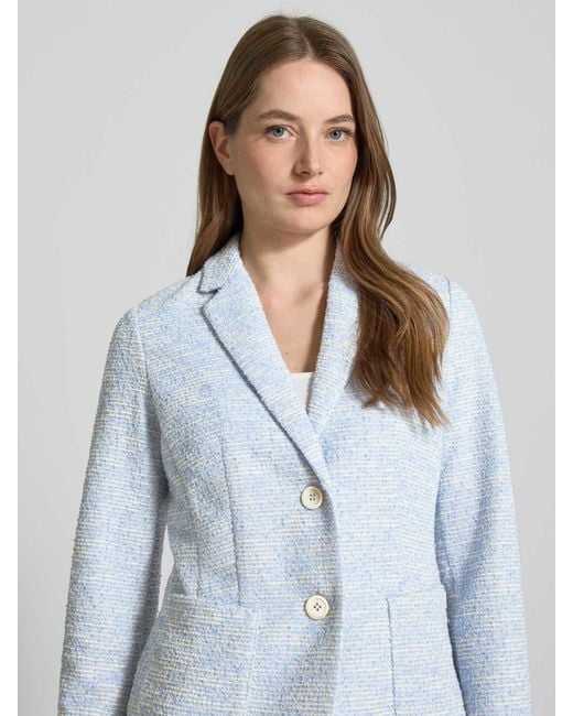 White Label Blazer Met Opgestikte Zakken in het Blue