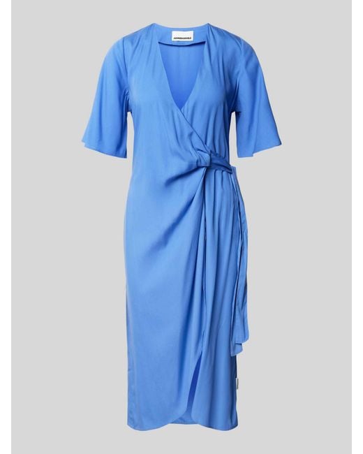 ARMEDANGELS Midi-jurk Met Strikceintuur in het Blue