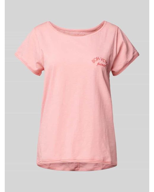 Christian Berg Women Pink T-Shirt mit Statement-Stitching