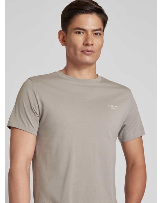 JOOP! Jeans T-Shirt in unifarbenem Design Modell 'Alphis' in Gray für Herren