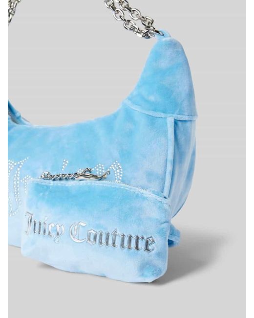 Juicy Couture Blue Hobo Bag mit Ziersteinbesatz Modell 'KIMBERLY'