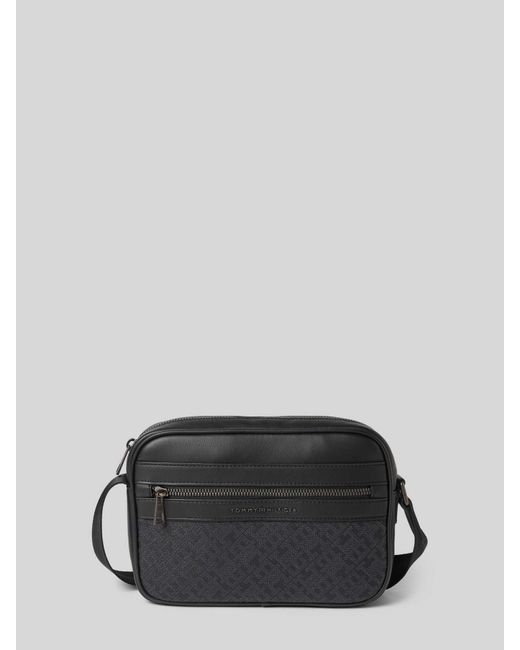 Tommy Hilfiger Schoudertas Met Logostructuur in het Black voor heren