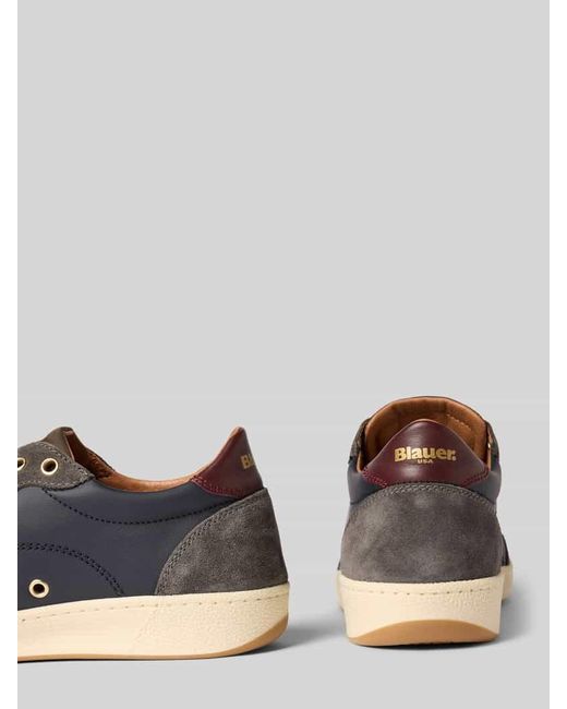 Blauer Usa Sneaker mit Schnürverschluss Modell 'MURRAY' in Blue für Herren