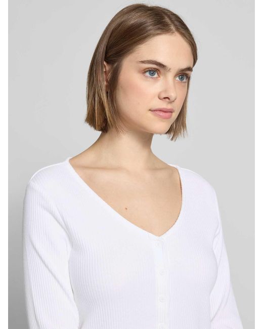 Levi's Shirt Met Lange Mouwen En Knoopsluiting in het White