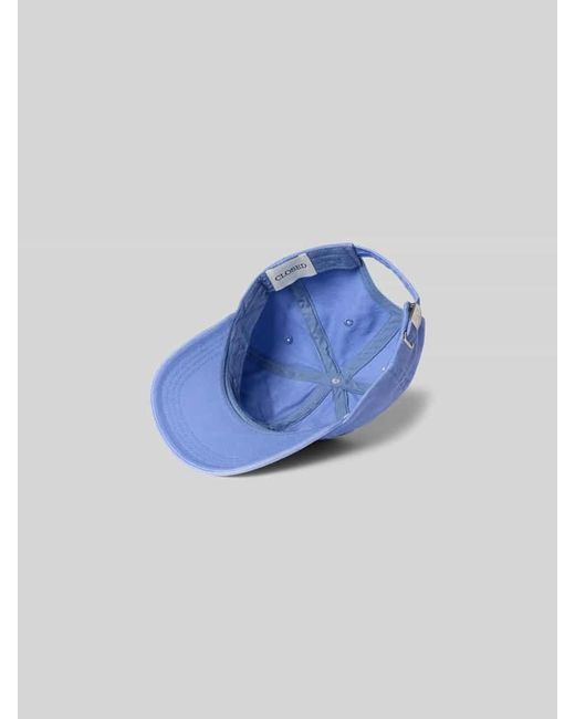 Closed Base Cap mit Logo-Patch in Blue für Herren