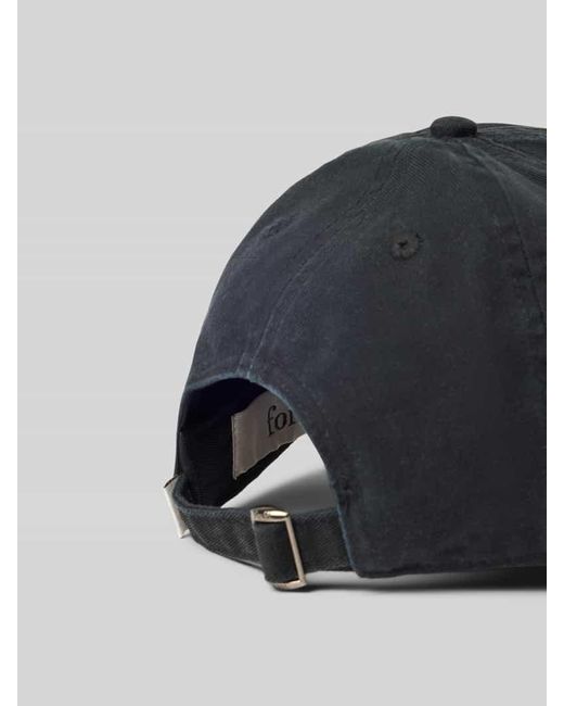 Forét Basecap mit Label-Stitching in Black für Herren