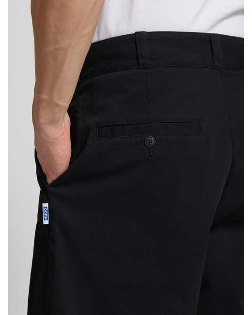 HUGO Baggy Fit Bermudas mit Eingrifftaschen Modell 'Damo' in Blue für Herren