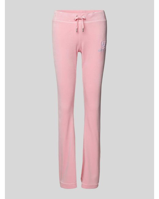 Juicy Couture Pink Sweatpants mit Label-Stitching