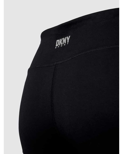 DKNY Black Flared Fit Leggings mit elastischem Bund