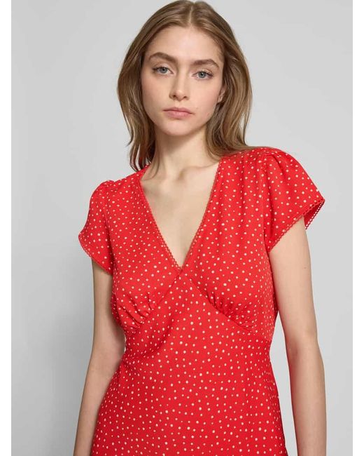 Levi's Red Minikleid mit V-Ausschnitt Modell 'MYLA'