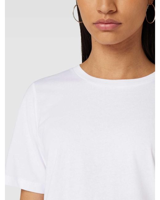 ONLY T-Shirt Met Ronde Hals in het White