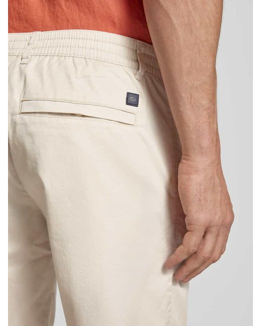 Tom Tailor Regular Fit Bermuda aus Baumwoll-Mix in Natural für Herren