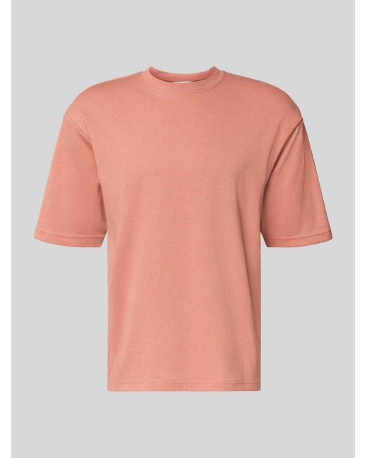 SELECTED Oversized Shirt Van Katoenmix Model 'Looseoscar' in het Pink voor heren