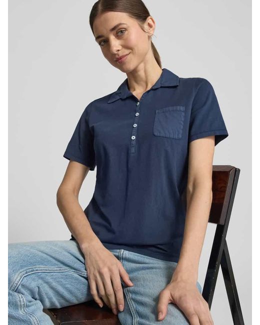 Marc O' Polo Blue Regular Fit Poloshirt aus reiner Baumwolle