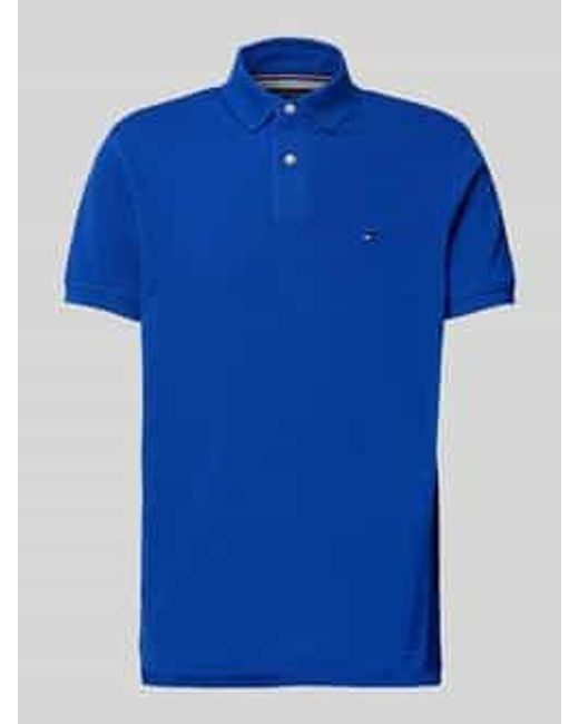 Tommy Hilfiger Regular Fit Poloshirt Van Katoenmix in het Blue voor heren