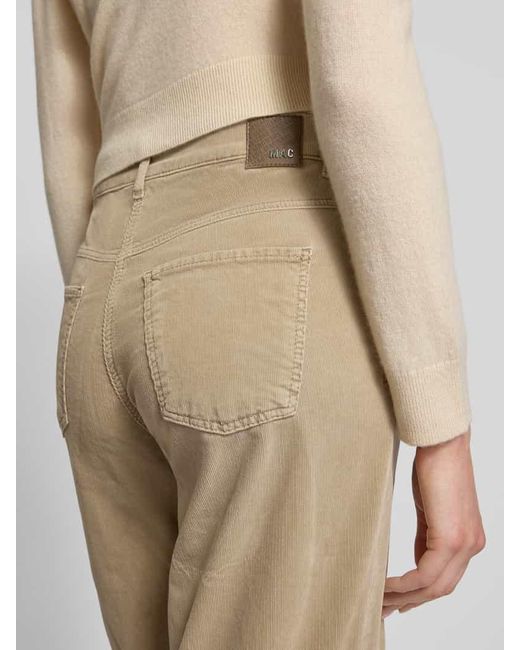 M·a·c Natural Cordhose mit weitem Bein und Eingrifftaschen