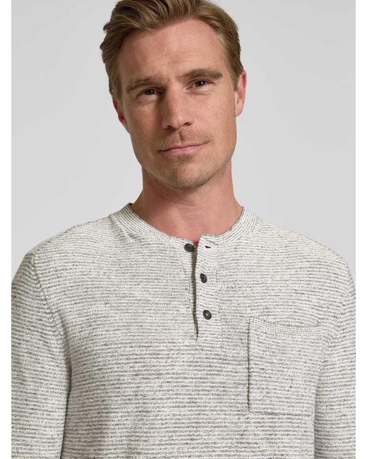 Camel Active Gebreide Pullover Met Borstzak in het Natural voor heren