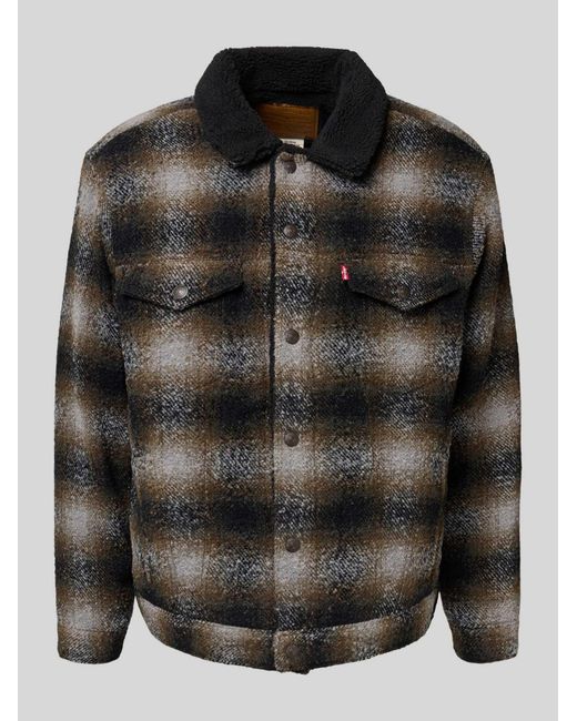 Levi's Loose Fit Overhemdjack Met Wol Model 'James' in het Black voor heren