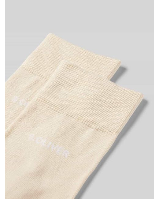 S.oliver Socken Aus Viskose-Mix Im 2Er-Pack in Natural für Herren
