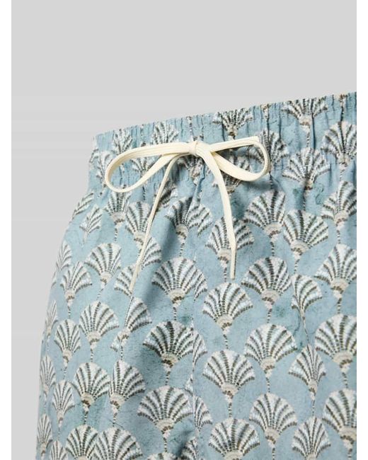 SELECTED Badehose mit elastischem Bund in Blue für Herren