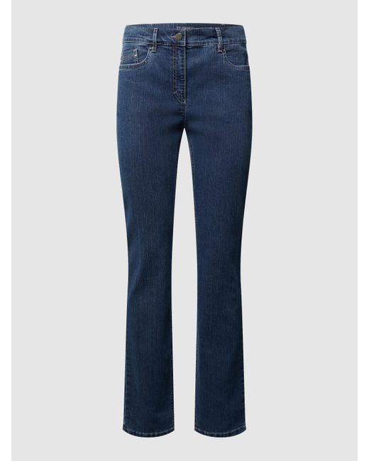 ZERRES Rinse-washed Comfort S Fit Jeans, Model 'carla' in het Blauw | Lyst  NL