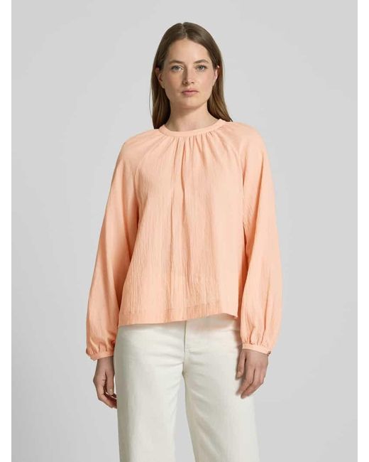 Scotch & Soda Pink Regular Fit Bluse Mit Schlüsselloch-Ausschnitt
