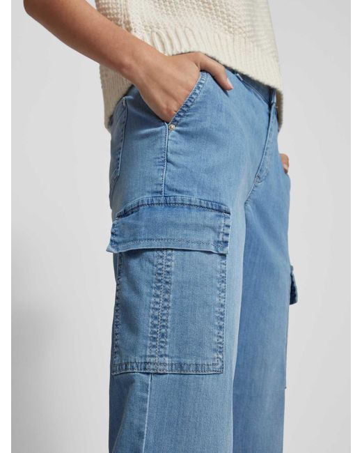 ANGELS Straight Leg Jeans mit Cargotaschen Modell 'Cici' in Blue für Herren