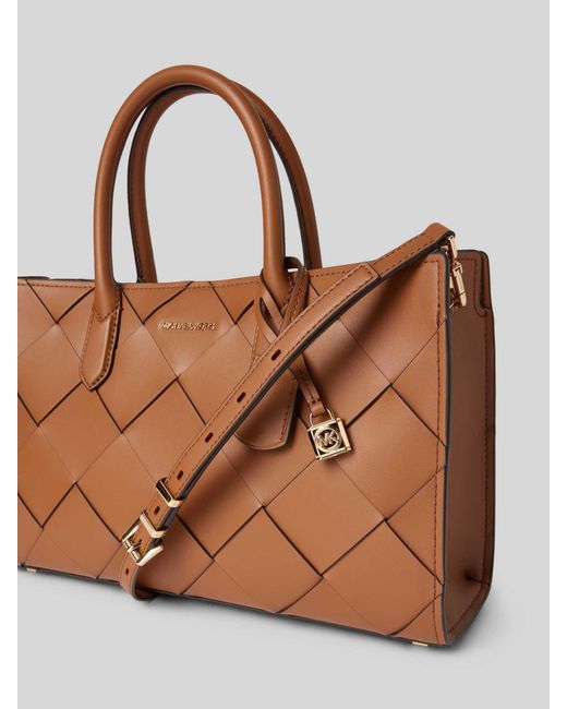 MICHAEL Michael Kors Handtas Met Structuurmotief in het Brown