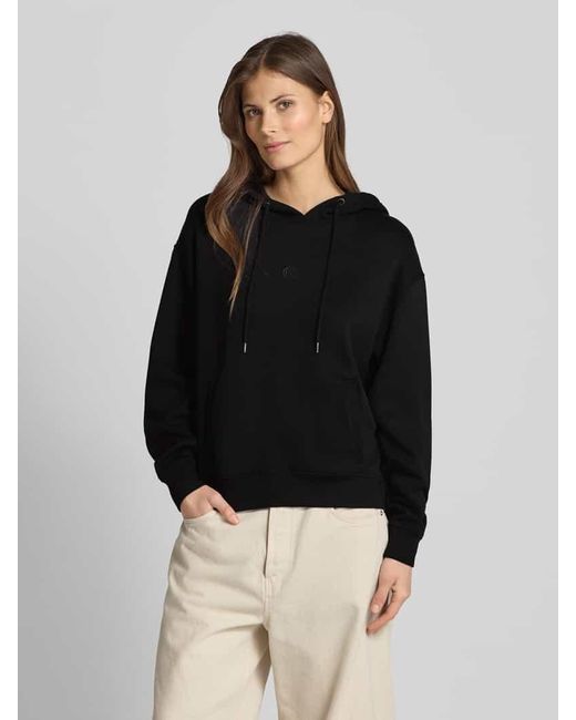 MSCH Copenhagen Black Hoodie mit überschnittenen Schultern Modell 'Ima Q'