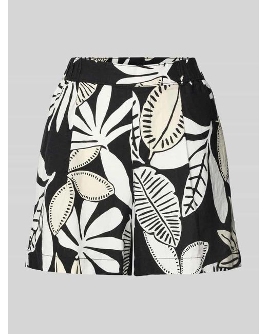 S.oliver Black Relaxed Fit Shorts aus Leinen-Viskose-Mix