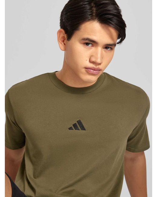 Adidas T-shirt Met Logostitching in het Green voor heren