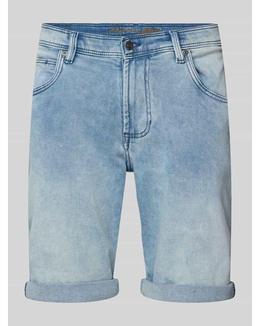 Christian Berg Men Bermuda im 5-Pocket-Design in Blue für Herren