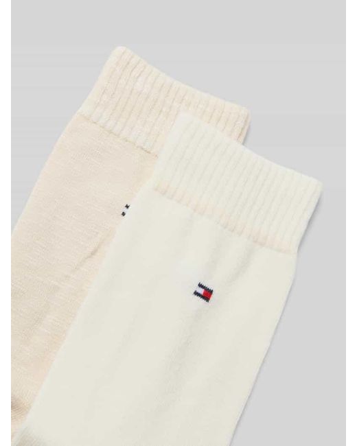 Tommy Hilfiger White Strümpfe mit verstärkter Ferse