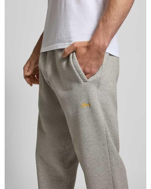 BLKVIS Sweatpants mit elastischem Bund Modell 'Script' in Gray für Herren