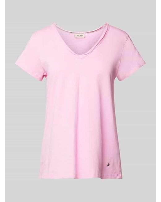 Mos Mosh Pink T-Shirt mit Rollsaum Modell 'TULLI'