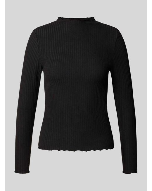 ONLY Slim Fit Shirt Met Lange Mouwen En Viscose, Model 'Lemma' in het Black