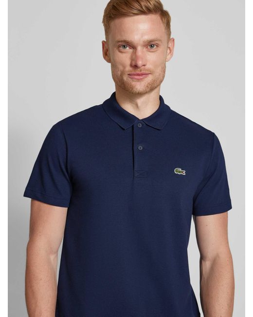 Lacoste Poloshirt mit Label-Detail in Blue für Herren
