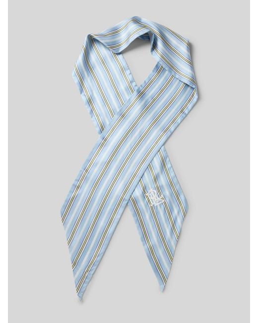 Ralph Lauren Sjaal Met Labelstitching in het Blue