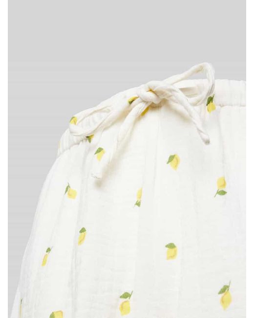 Jake*s Natural Relaxed Fit Pyjama-Shorts Mit Tunnelzug