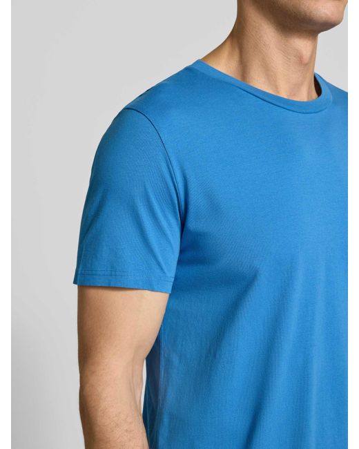 ARMEDANGELS Regular Fit T-Shirt Van Puur Katoen, Model 'Jaames' in het Blue voor heren