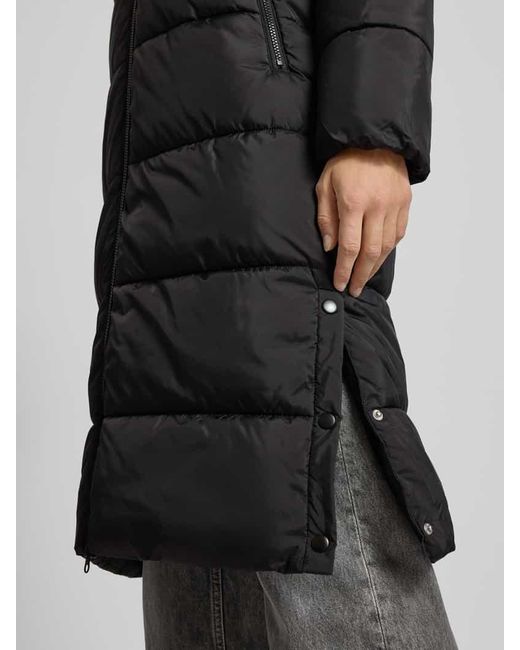 ONLY Black Regular Fit Steppmantel mit Kapuze Modell 'JENNY'