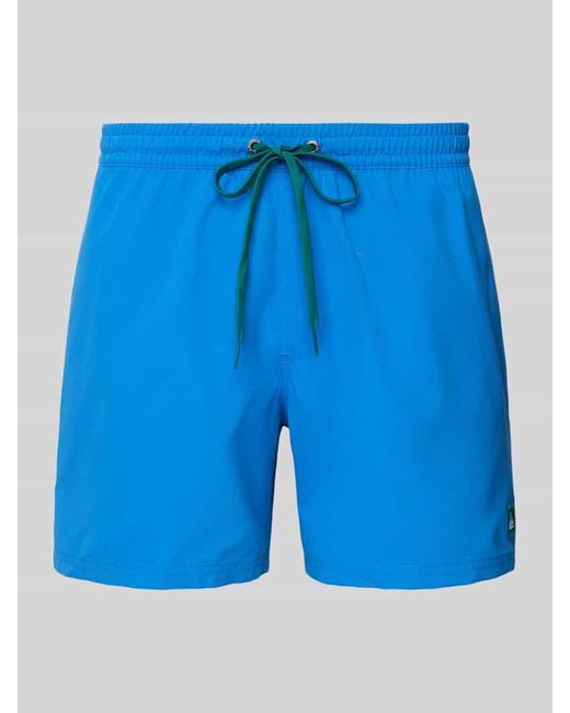 Quiksilver Badehose mit Label-Detail und elastischem Bund in Blue für Herren