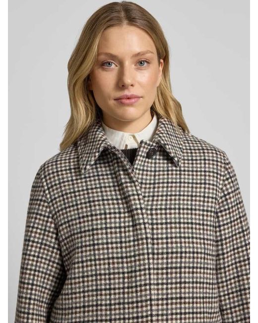 Gant Gray Regular Fit Mantel mit Umlegekragen Modell 'Car'