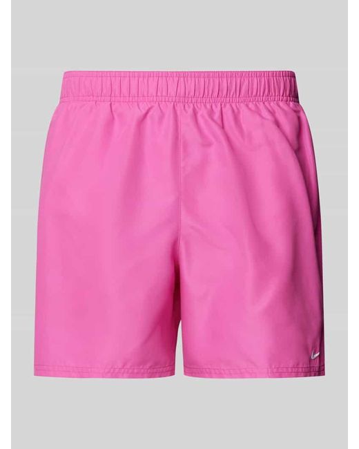 Nike Badehose mit Label-Stitching in Pink für Herren